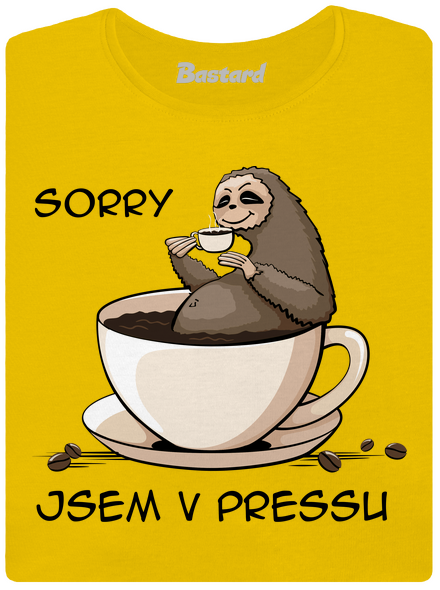 V pressu dámské tričko Yellow