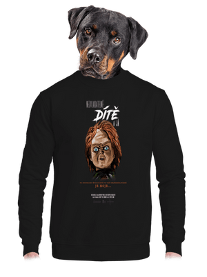 unisex mikina bez kapuce