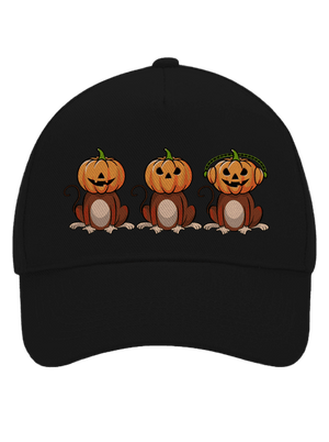 Halloween opičky kšiltovka baseballka Black