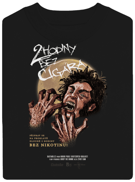B13: Bez cigára unisex mikina bez kapuce Black