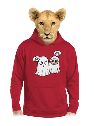 La bu bu dětská mikina klokanka Fire Red