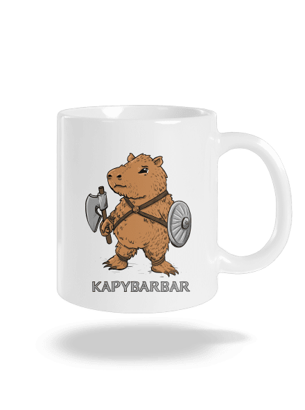 Kapybarbar klasický hrnek White