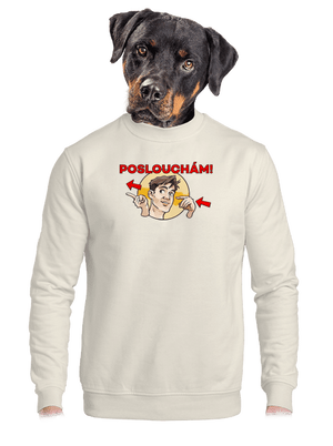 unisex mikina bez kapuce