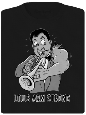 Louis Armstrong dámské sportovní tričko Black