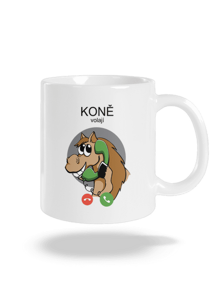 Koně volají klasický hrnek White