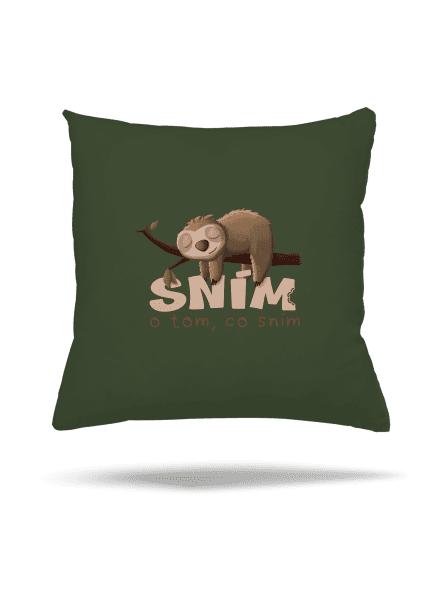 Sním o tom, co sním polštář Olive Green
