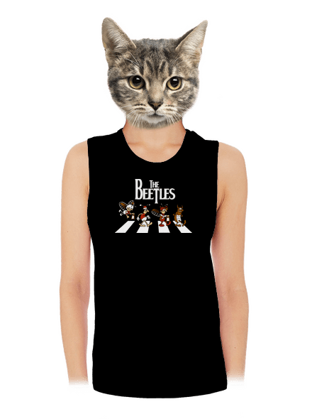 Beatles dámské tílko volné Black
