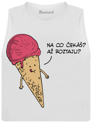 Zmrzlina dámské tílko volné White