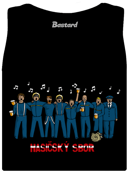 Hasičský sbor dámské tílko klasické Black