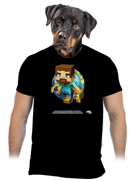 B17: Minecraft pánské tričko Black