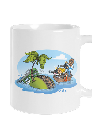 Ostrov železnice klasický hrnek White