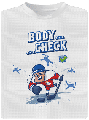Body check dětské sportovní tričko White