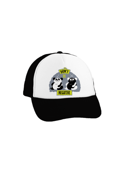 Don't be negative kšiltovka truckerka Black cap
