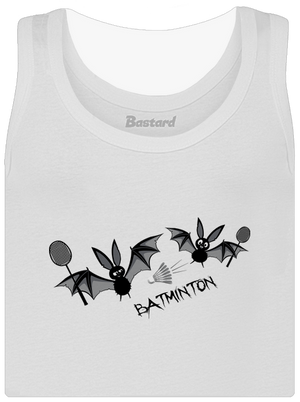 Batminton dámské tílko klasické White