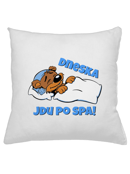 Dneska jdu po spa polštář White