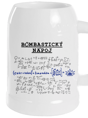 Bombastický nápoj půllitr White