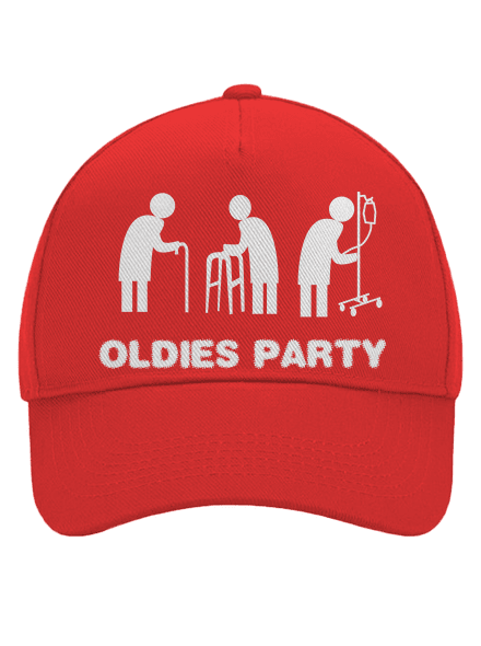 Oldies party kšiltovka baseballka Classic Red