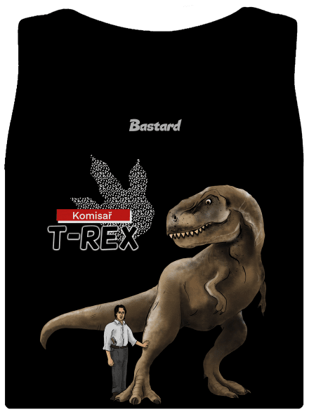 Komisař T-Rex dámské tílko klasické Black