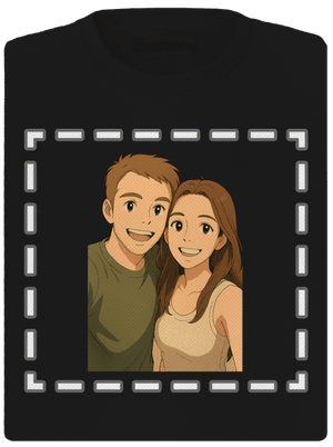 Ghibli efekt z vlastní fotky dámské sportovní tričko Black