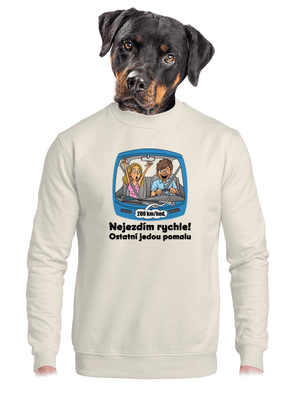 unisex mikina bez kapuce