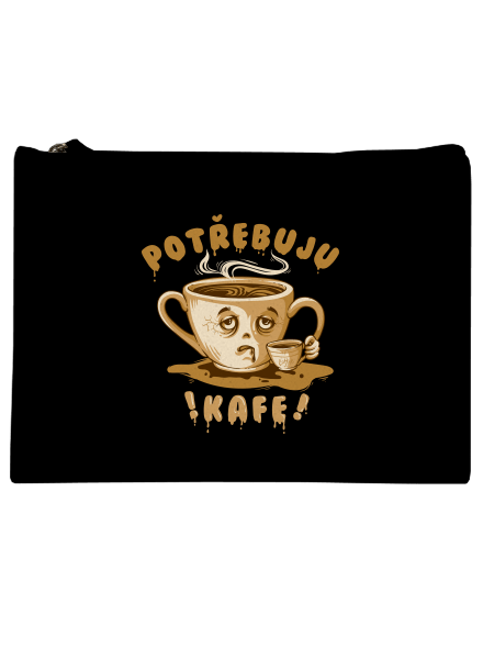 Potřebuju kafe taštička Black