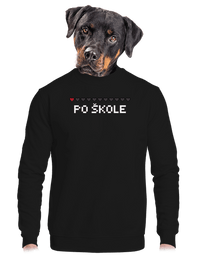 unisex mikina bez kapuce