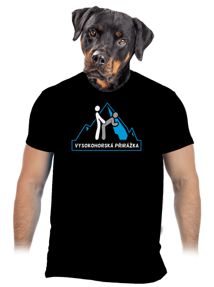 Vysokohorská přirážka pánské tričko Black