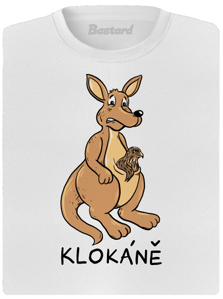 Klokáně dámské sportovní tričko White