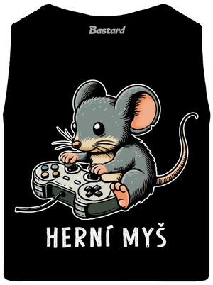 Herní myš pánské tílko Black