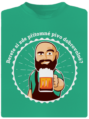 Pivo dobrovolně pánské sportovní tričko Mint Mal