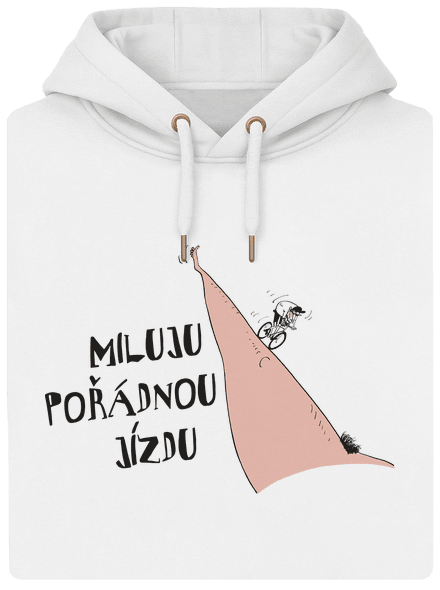 Miluju jízdu unisex mikina premium Snowwhite