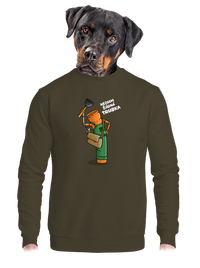 unisex mikina bez kapuce