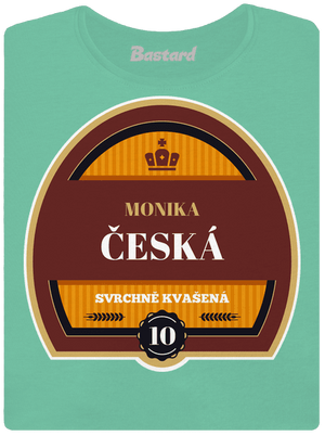 Pivní etiketa dámské tričko premium Mint Mal