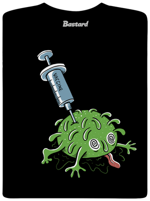 Zapíchlý covid pánské dlouhý rukáv Black