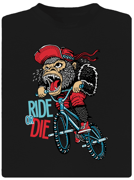 Ride or die pánské sportovní tričko Black