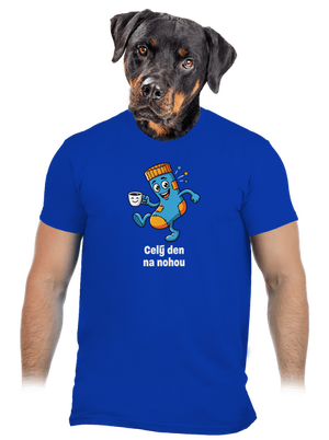 Na nohou pánské tričko Royal Blue