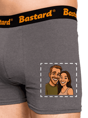 Karikatura z vlastní fotky boxerky Gray Melange