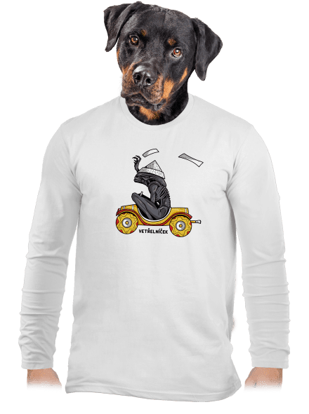 Vetřelníček pánské dlouhý rukáv White