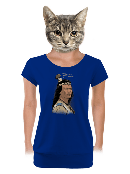 Vinnetou dámské tričko s lemem Royal Blue Mal