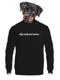 unisex mikina bez kapuce