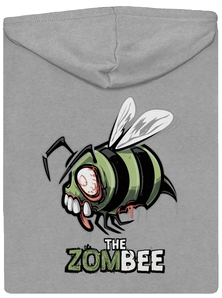 ZomBee pánská mikina na zip Light Melange