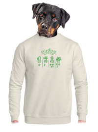 unisex mikina bez kapuce