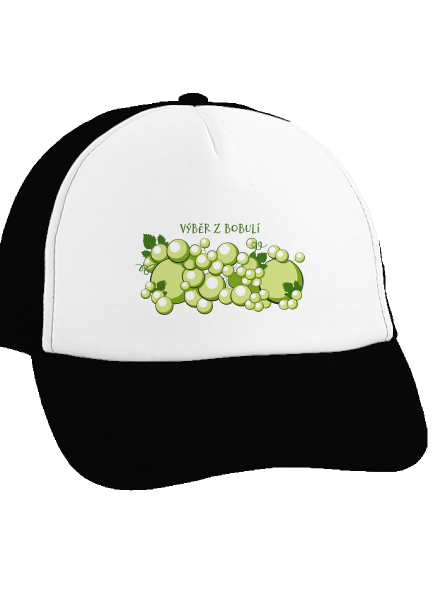 Výběr z bobulí kšiltovka truckerka Black cap
