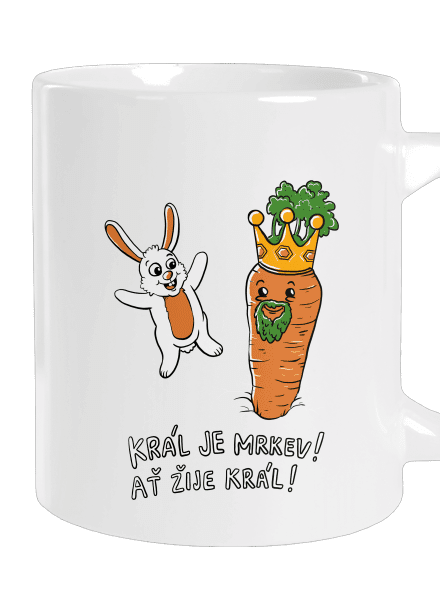 Král je mrkev, ať žije král velký hrnek White