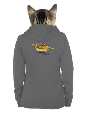 Miluju válení dámská mikina na zip Steel Gray