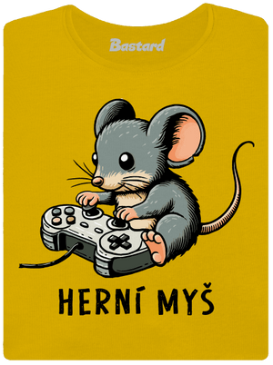Herní myš dámské tričko Yellow