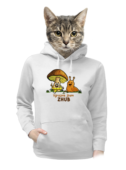 Jsem zhub dámská mikina klokanka White