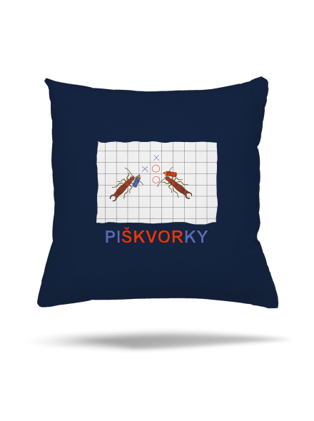 Škvoří piškvorky polštář Dark Navy