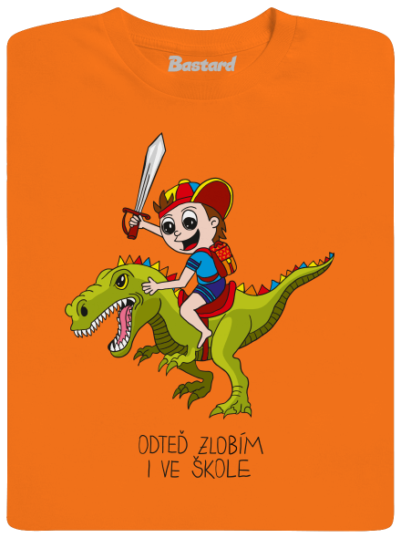 Kluk ve škole dětské tričko Orange