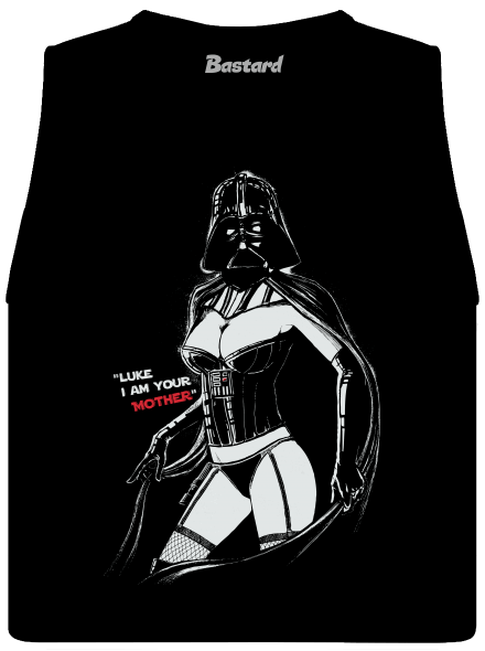 Mrs. Vader dámské tílko volné Black